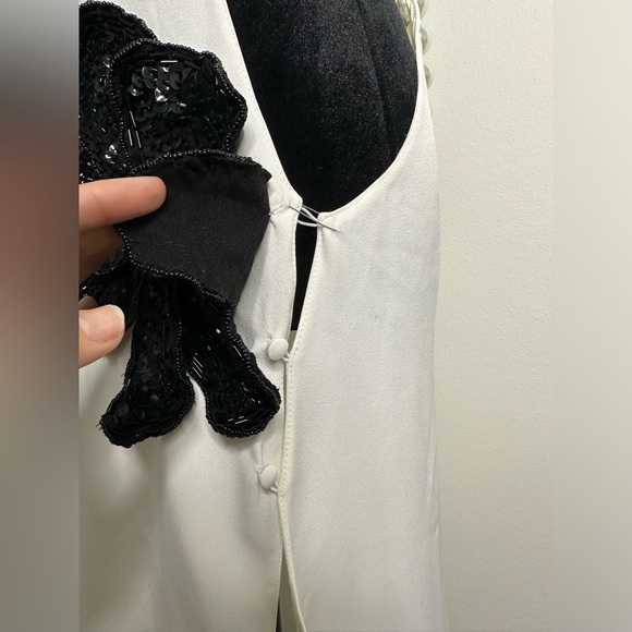 PatBo Halterneck Feather Trim Gown - Picture 13 of 13